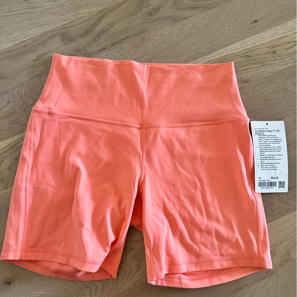 lululemon athletica Pants - Lululemon align 6” shorts sunny coral